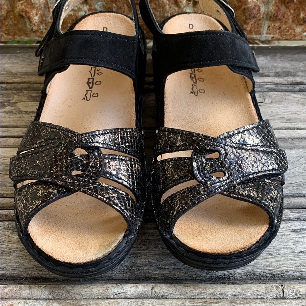 Finn Comfort Black Sandals Orthopedic Support - Picture 12 of 12